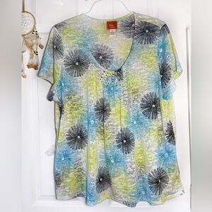heart of palm Woman Short‎ Sleeve Top Sz 2X